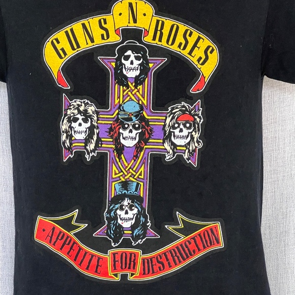 Guns N' Roses Appetite For Destruction T-shirt Black Size S 100% Cotton - Picture 1 of 4